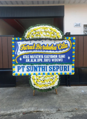 Papan Bunga Duka di Wonokerto